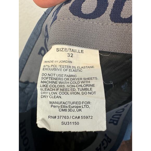 Nike Golf Tour Performance Golf Shorts Men's 32 Blue Crosshatch *DRI-FIT* - Picture 6 of 6